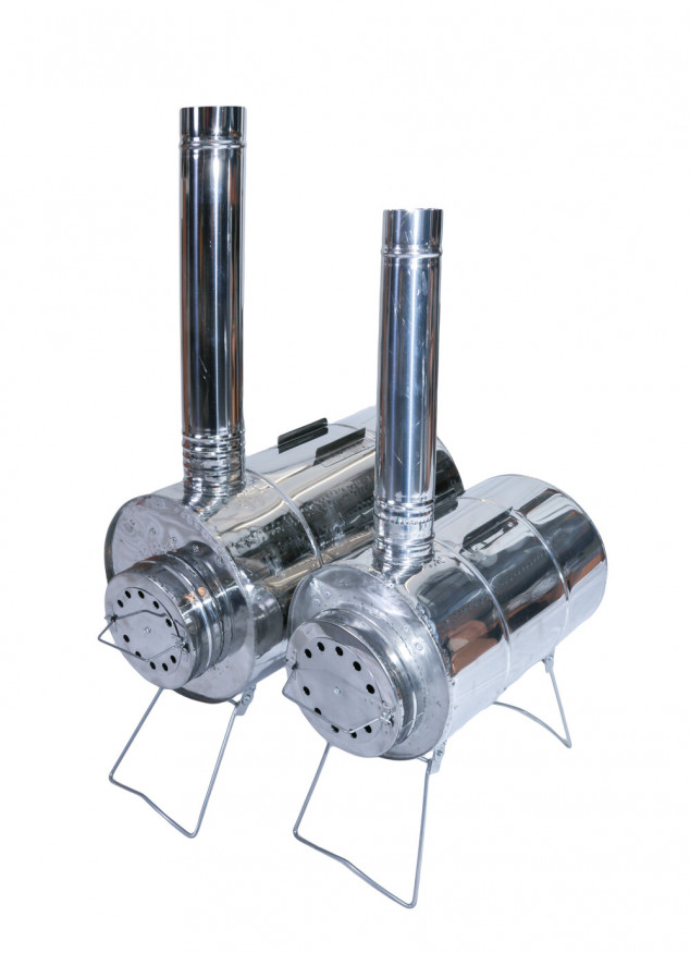 Печь походная Век Вепрь-1 с шарнирным экраном