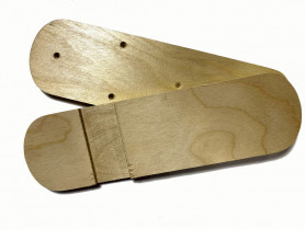 Лыжи Лесные, дерево, длина 165 см, ширина 110 мм