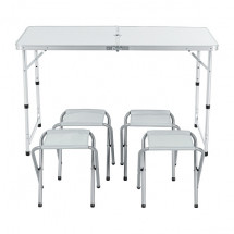 Набор мебели для пикника Green Glade M790-1, мраморный белый, Green Glade