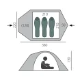 Палатка Talweg 3+, зеленая, Btrace