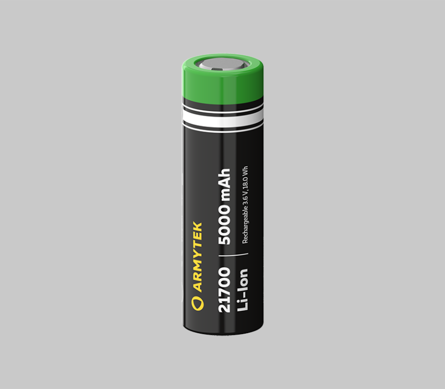 Аккумулятор Armytek 21700 Li-Ion 5000 мАч (незащищенный)