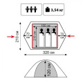 Палатка Tramp Lite Tourist 3, зеленый