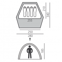 Быстросборная палатка Home 4 зеленая, Btrace