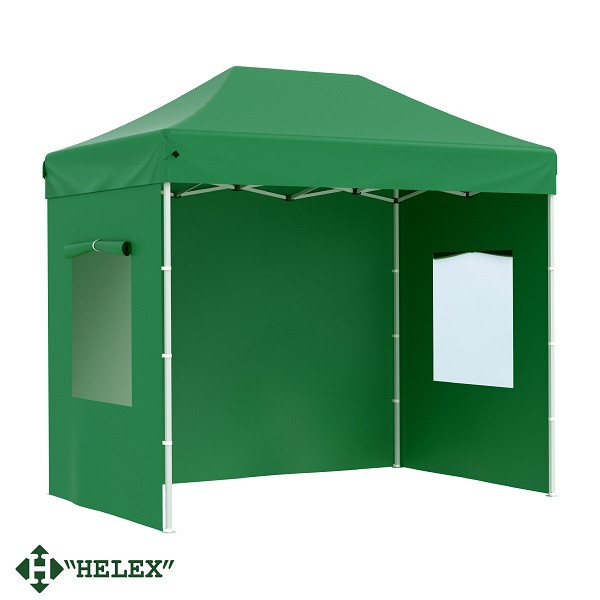 Тент-шатер Helex 24321, (раскладывается гармошкой) 3х2х3м полиэстер, зеленый