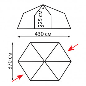 Шатер "Mosquito Lux Green" v2, Tramp