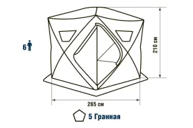 Палатка зимняя Higashi Winter Camo Penta (однослойная)