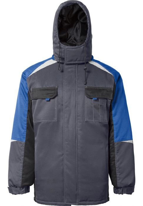 Куртка утеплённая Таймыр серо-синяя